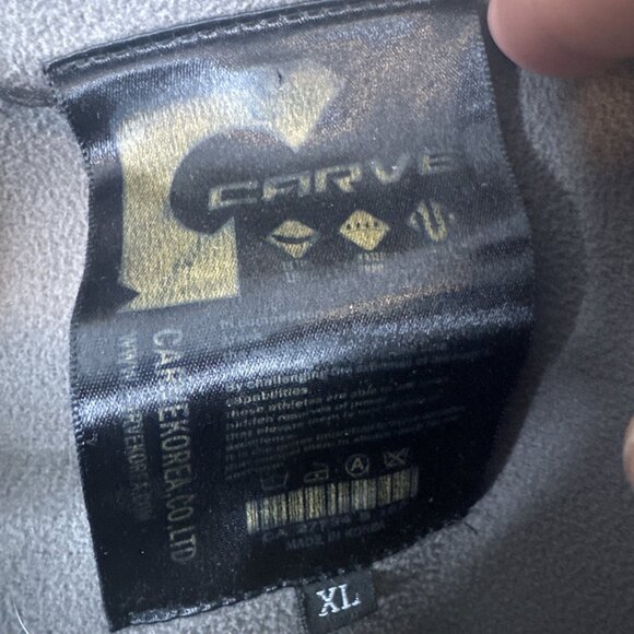 Carve Korea Ski Instructors Team Softshell Jacket Men’s XL Blue Patches - Picture 6 of 9